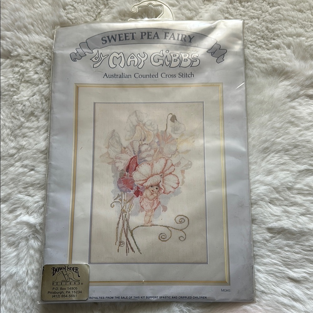 May Gibbs Sweet Pea Fairy Cross Stitch Kit